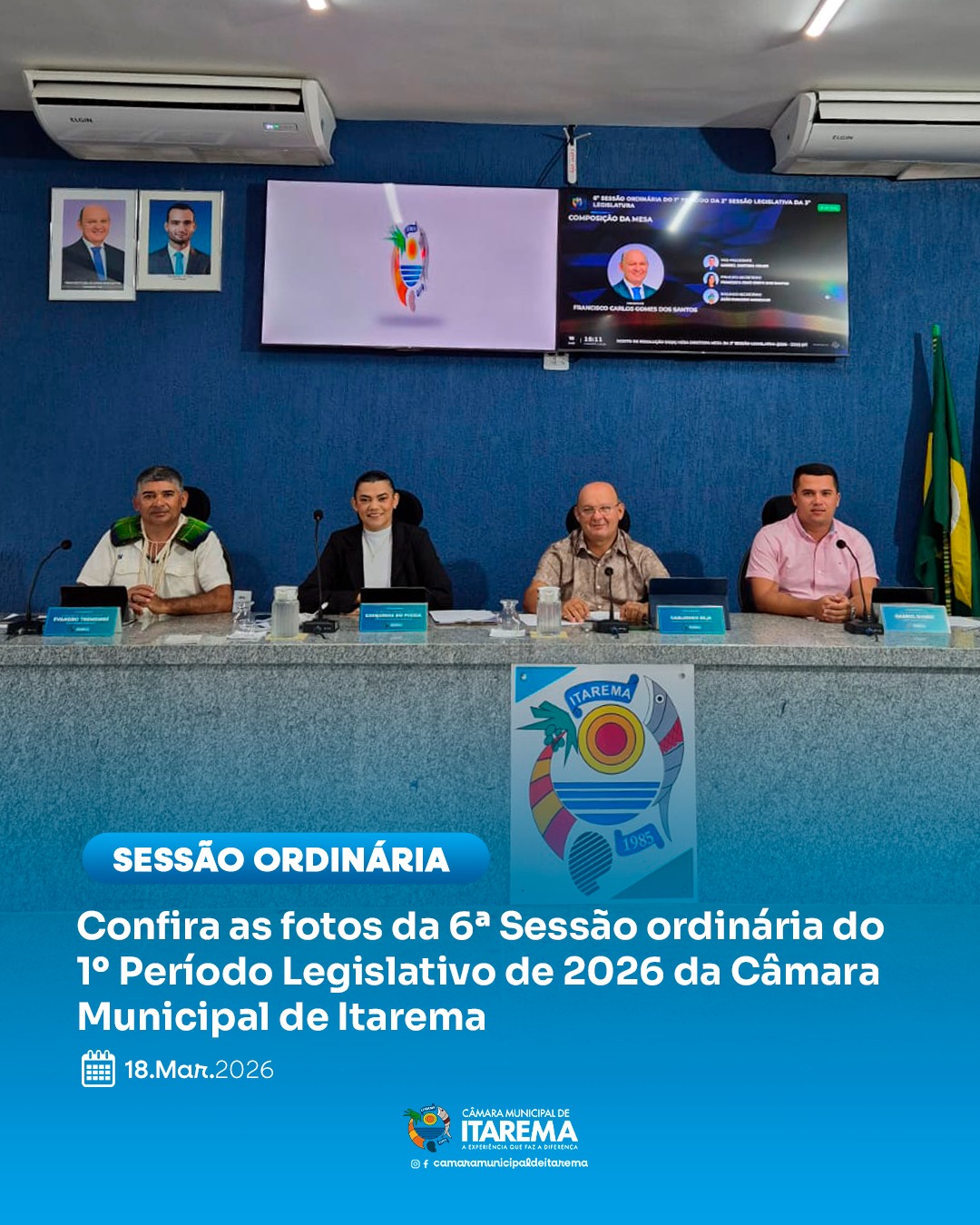 6ª Sessão Ordinária da Câmara Municipal de Itarema