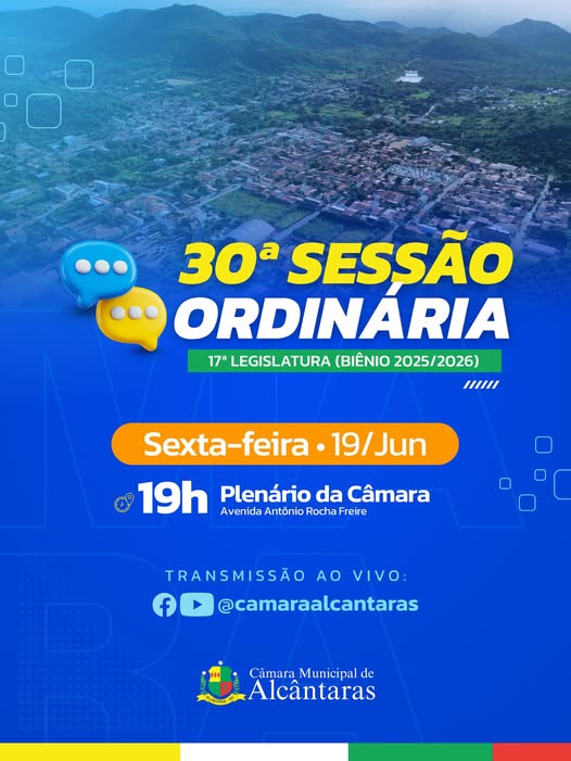 CONVITE - 30ª SESSÃO ORDINÁRIA