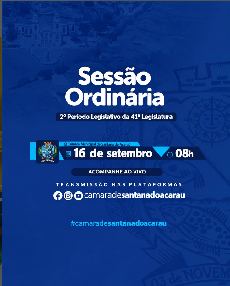 2º Sessão Ordinária de Setembro - 16 DE SETEMBRO DE 2026