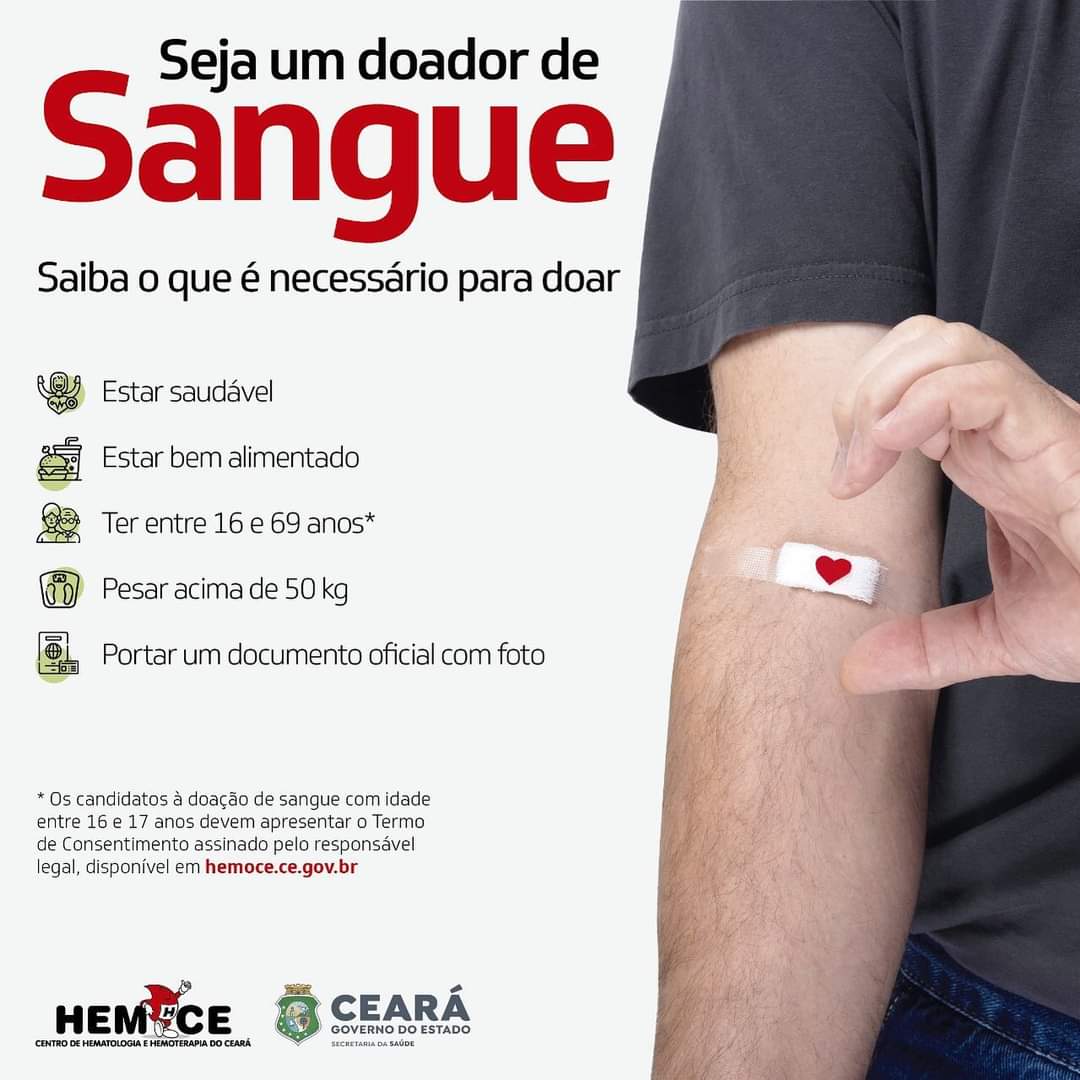 🩸 Seja um doador de sangue!