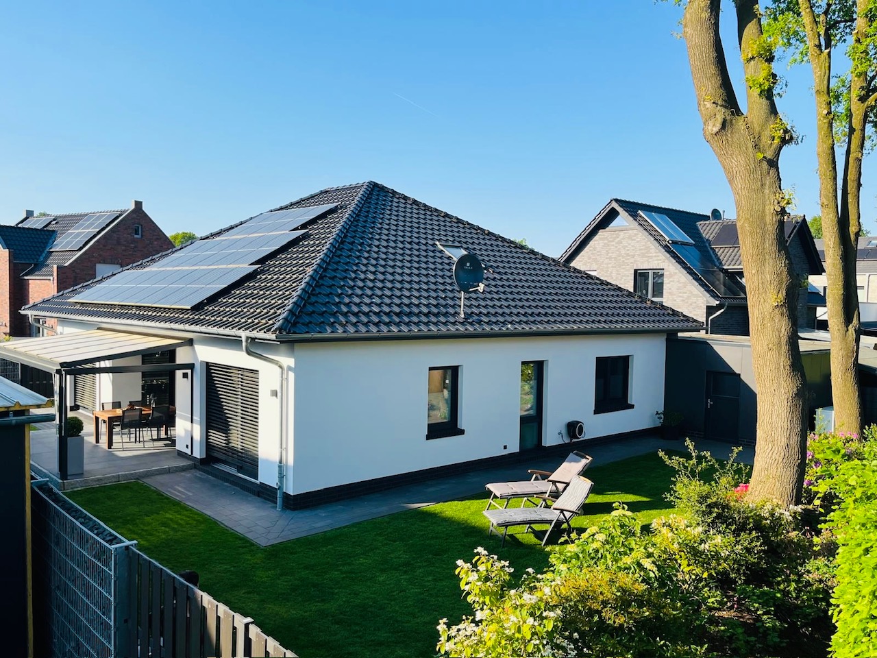 Modernes Bungalow in Heidkamp - Bauprojekt von Rainer Müller Bauunternehmen