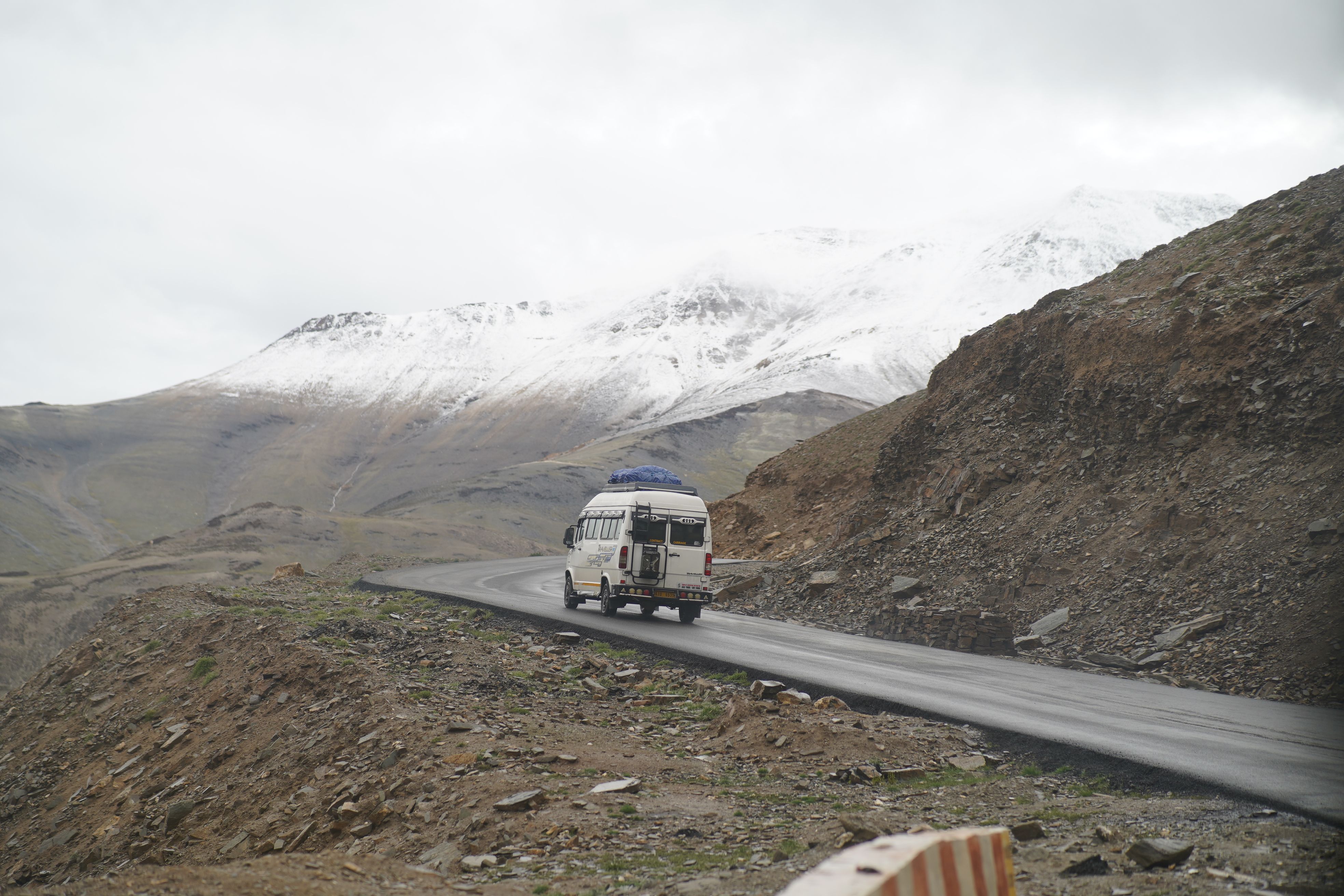 Traveller headed to Ladakh.