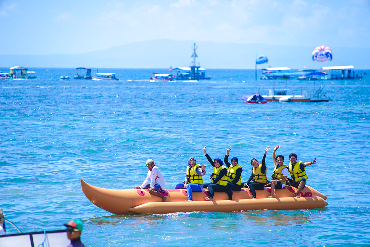 Banana ride in Bali