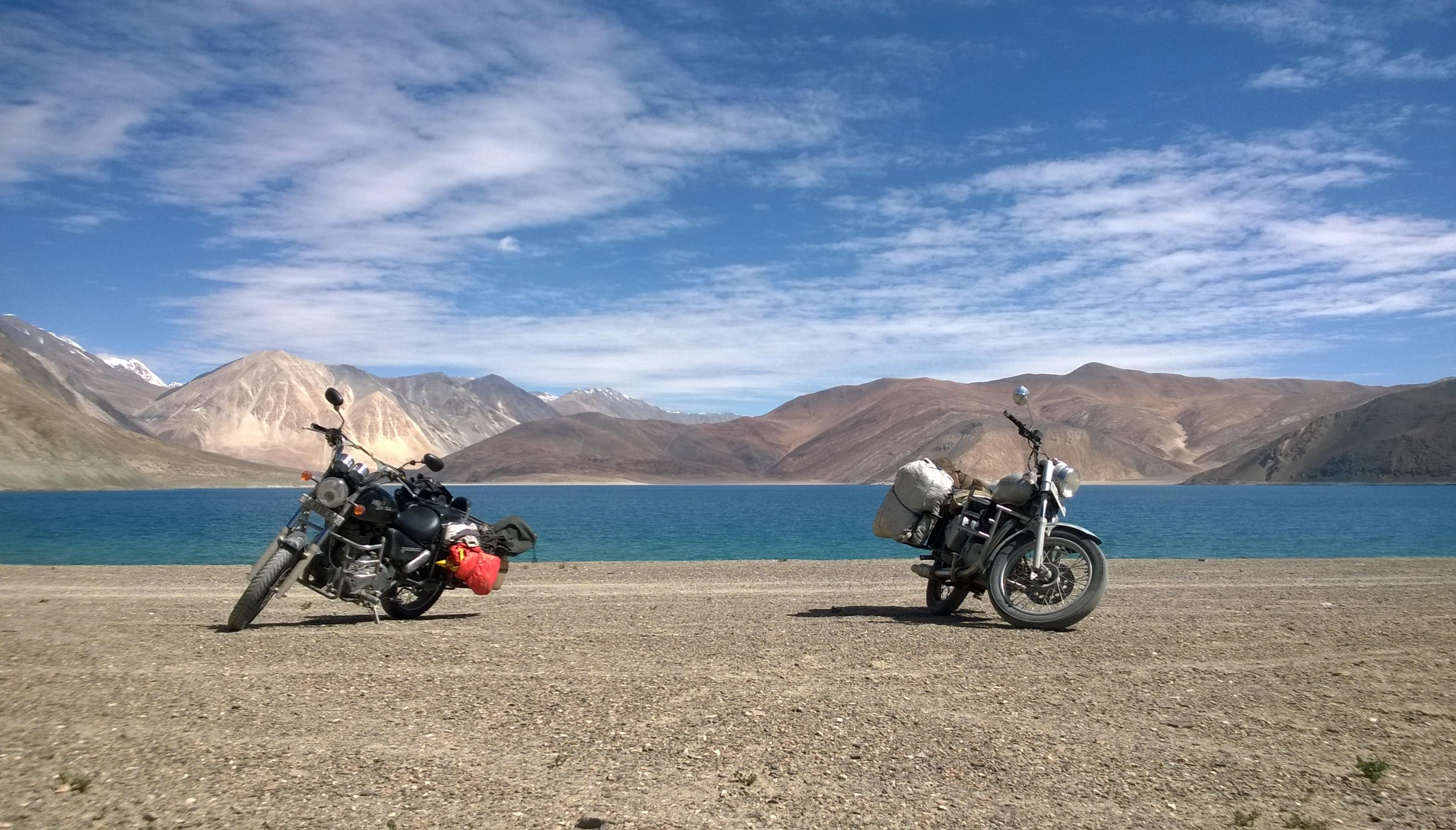At Pangong Lake | Ladakh Road Trip