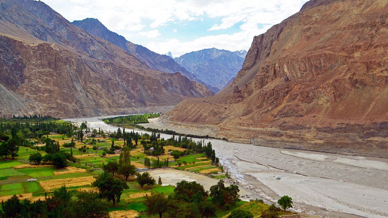 Serene Landscape Of Ladakh