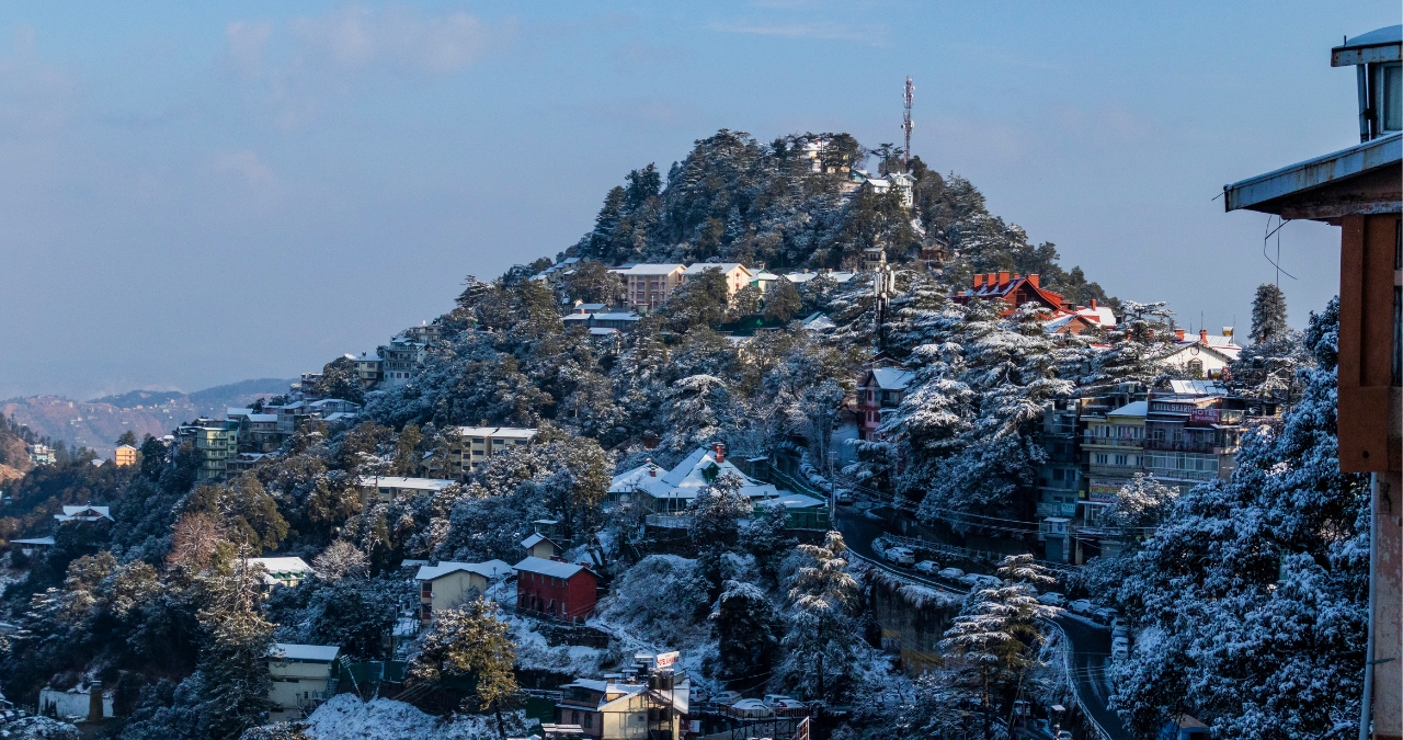 Snow-covered Nako Village