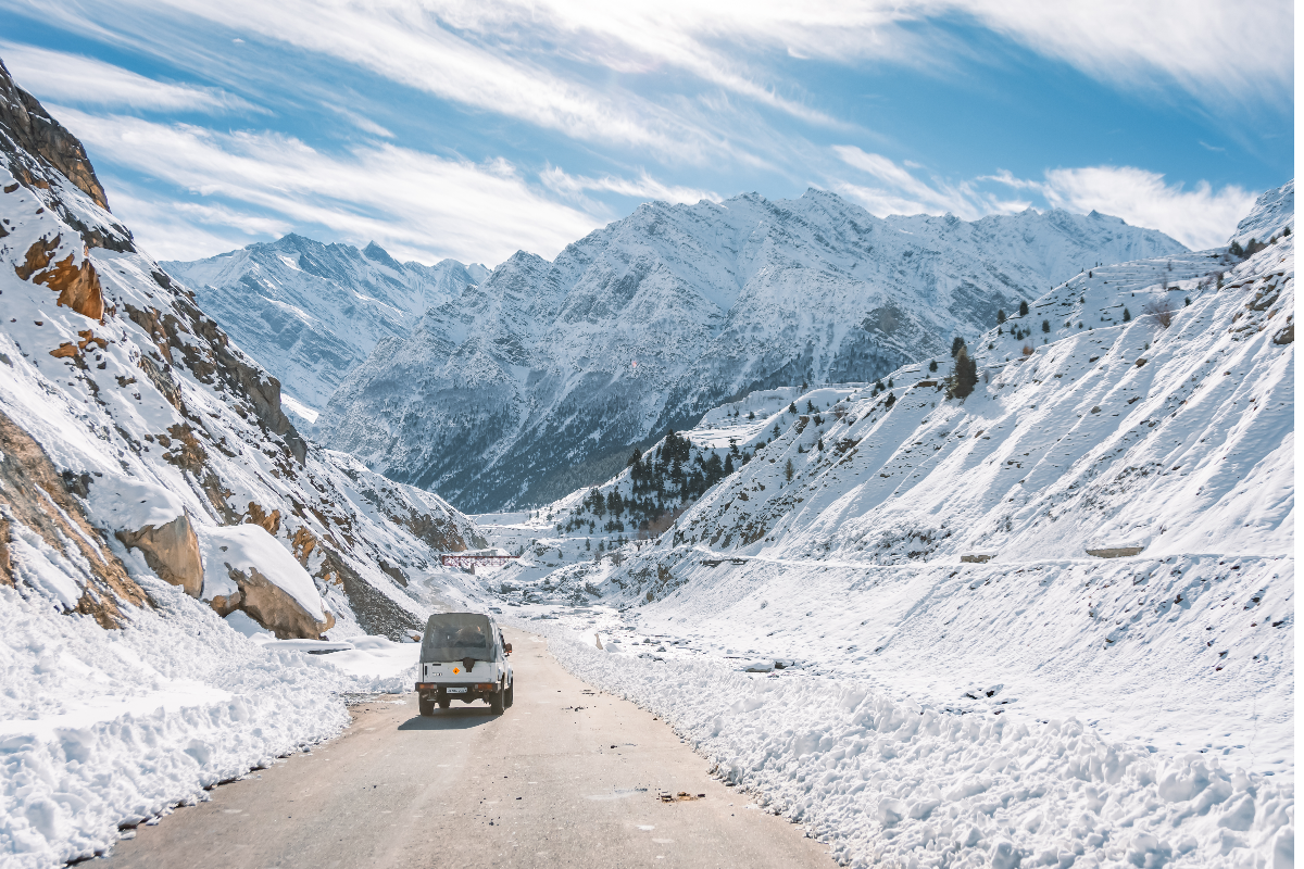 Beautiful views from Spiti Winter expedition 4x4