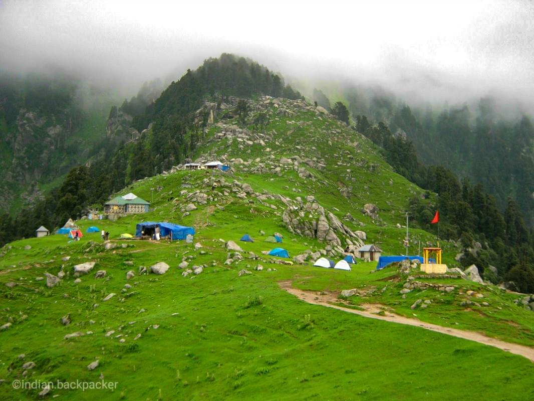 Triund Hill during summers. Captured in July
