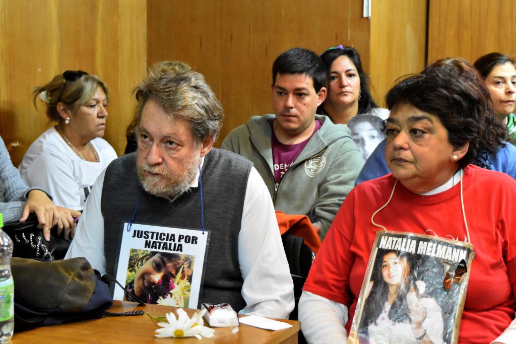 Gustavo y Laura, padres de Natalia Melmann.