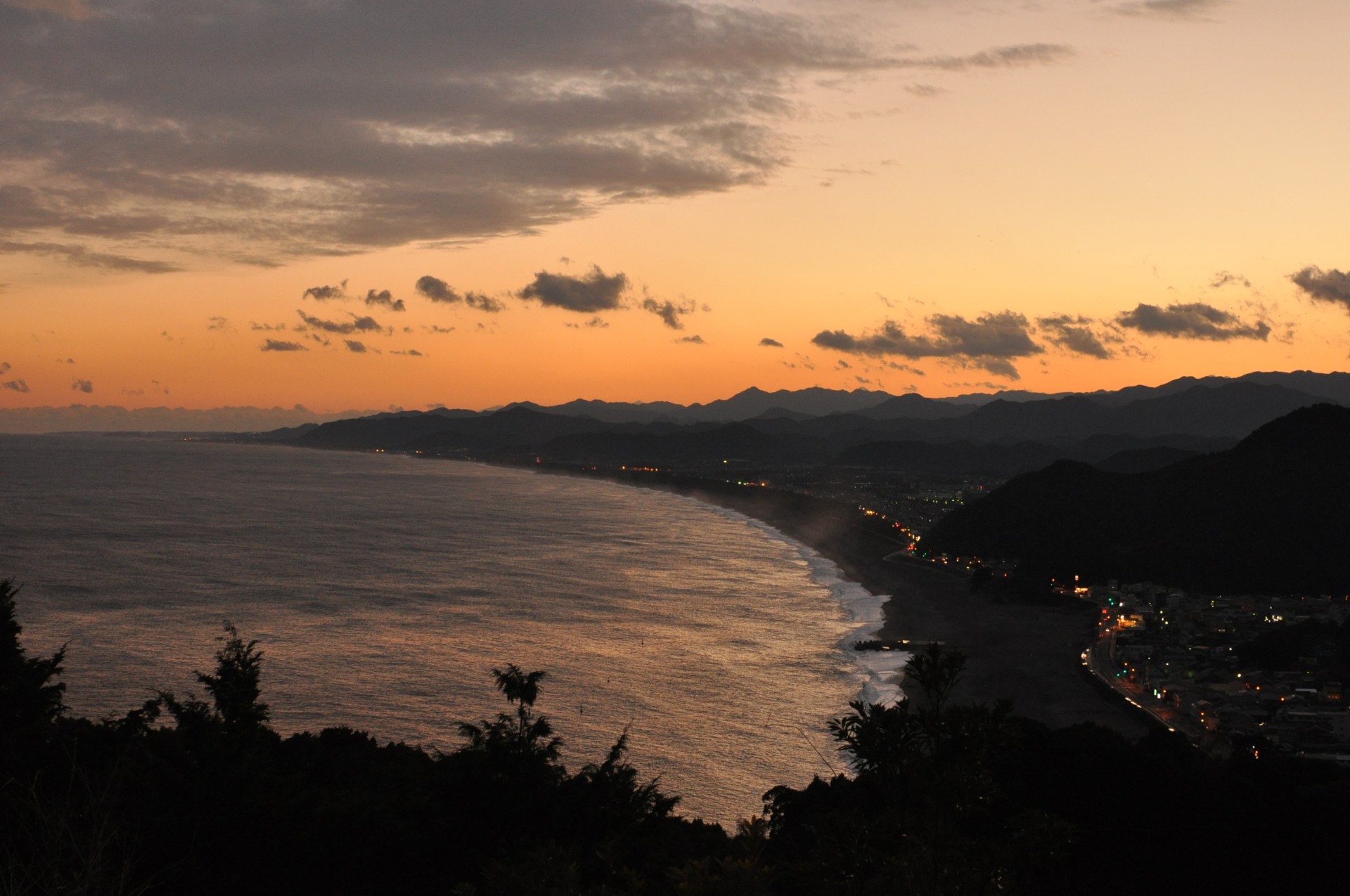 七里御浜（夕焼け）