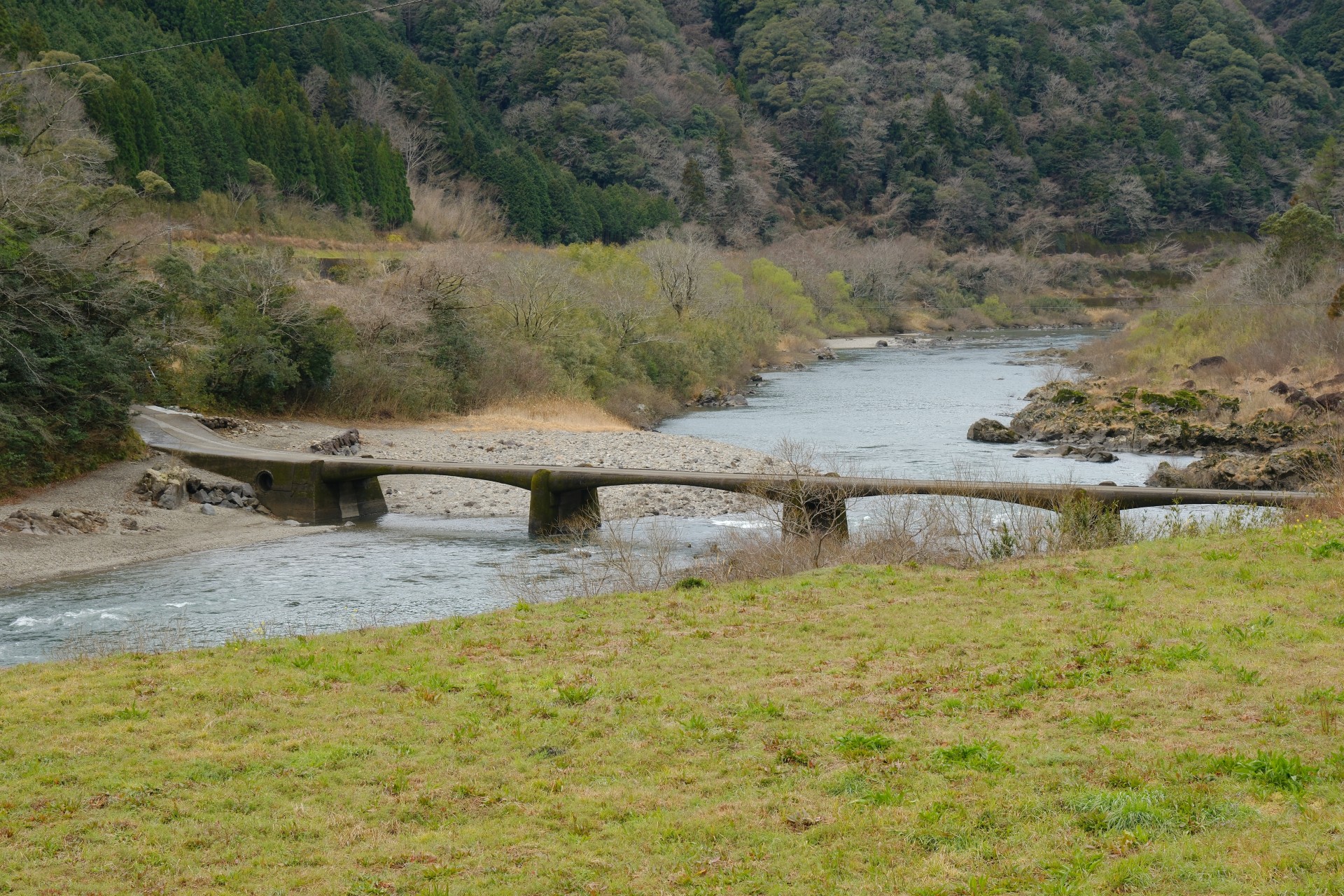 上岡沈下橋