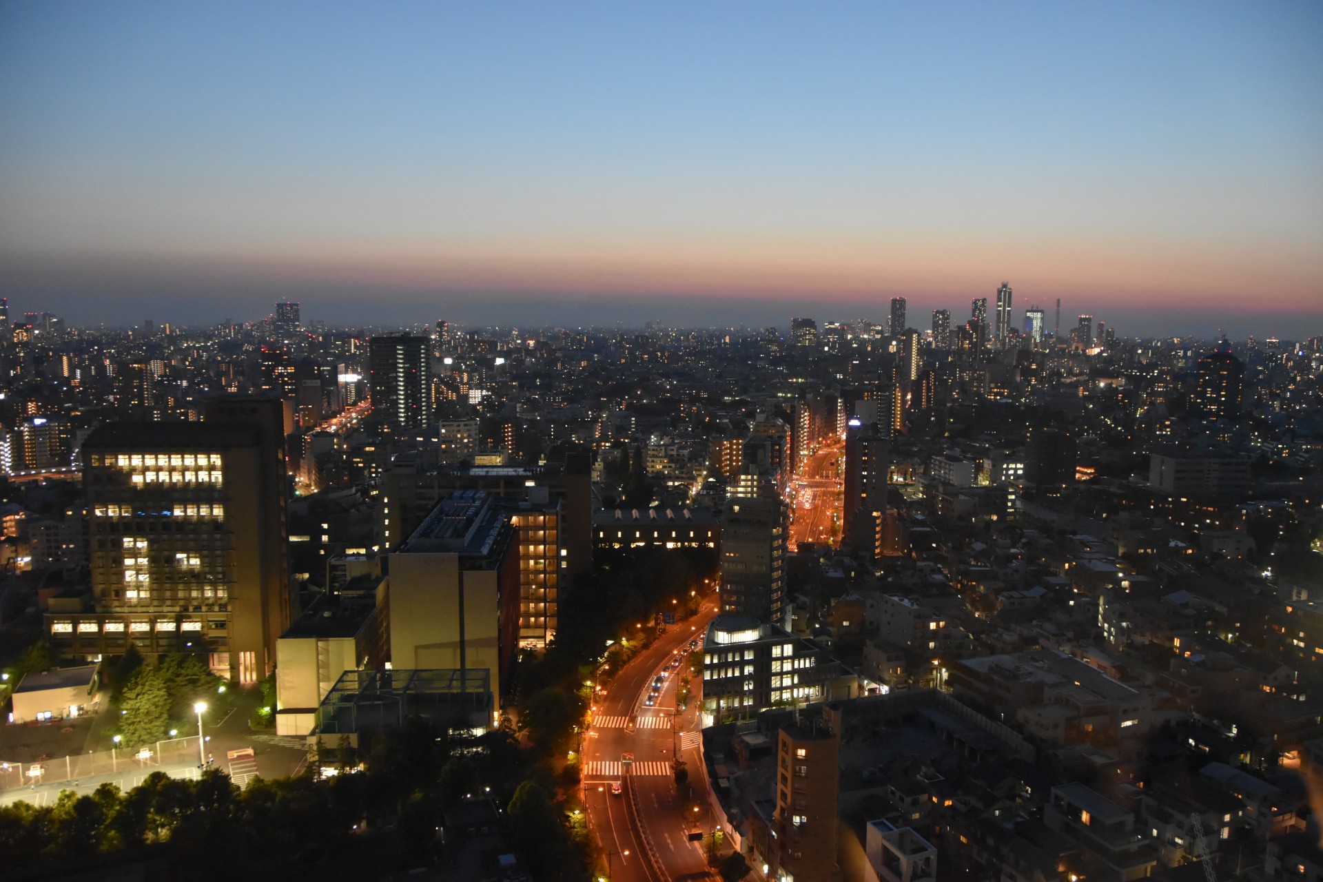 スカイビューラウンジからの夜景３