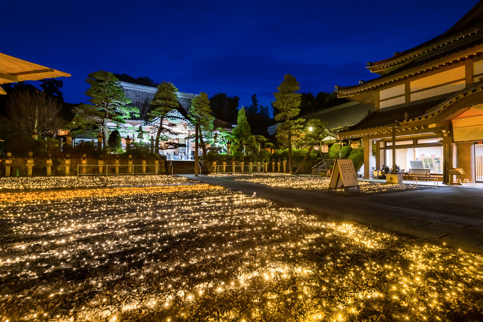 油山寺ライトアップ