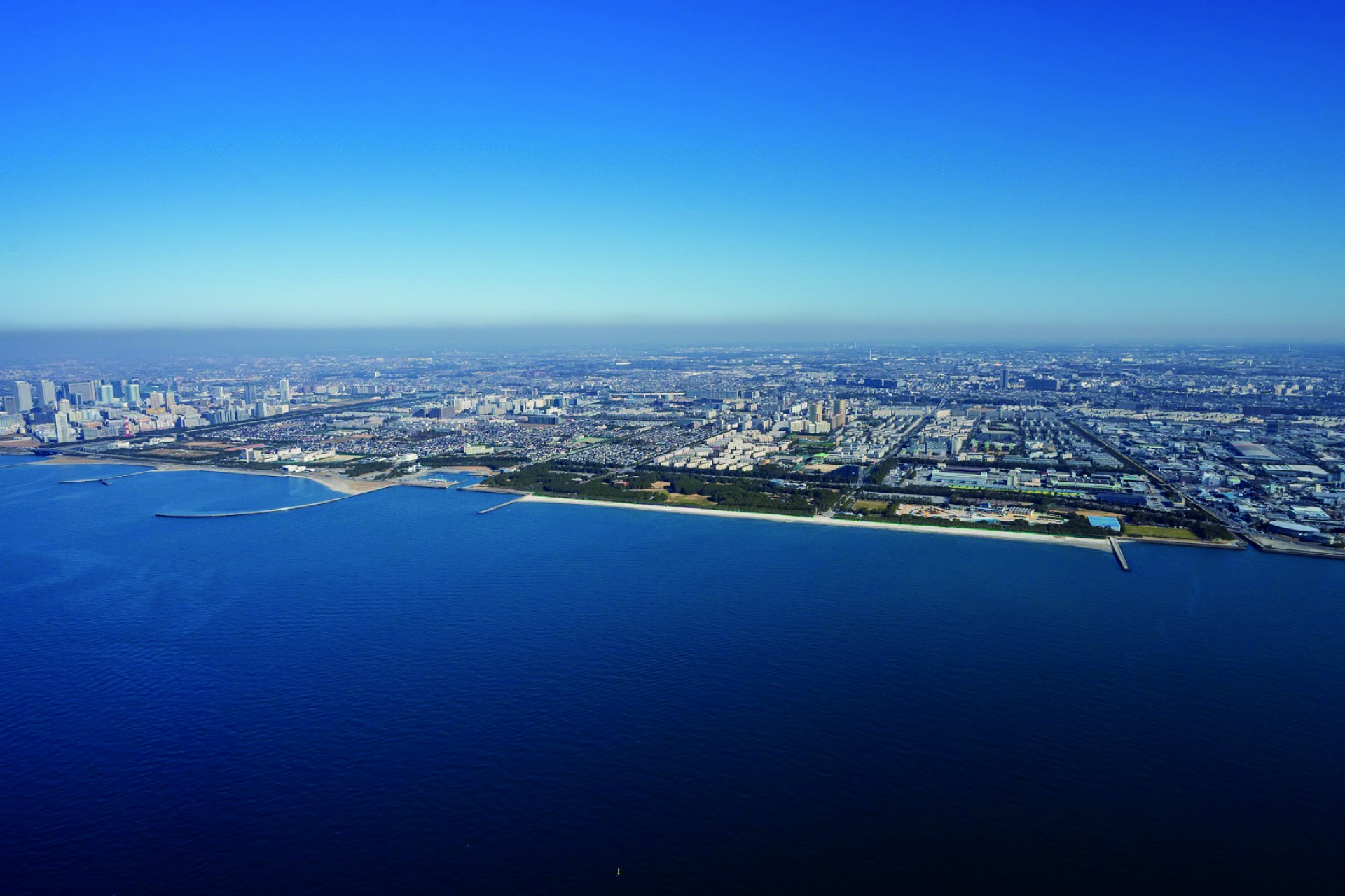 現在の稲毛海岸～検見川海岸