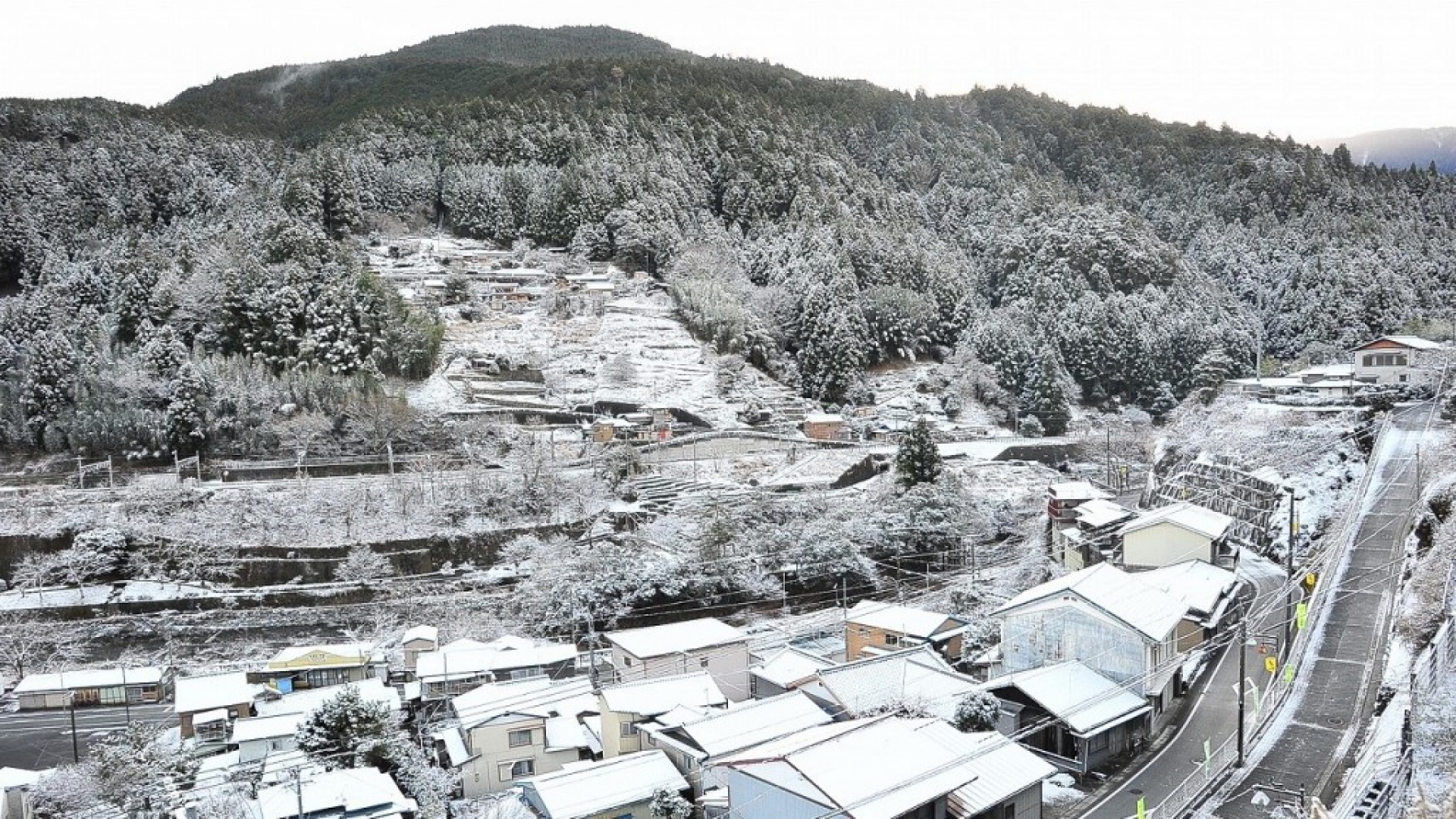 水窪の雪1