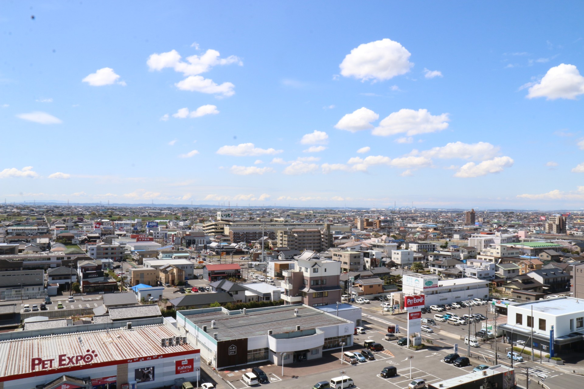 西尾市役所屋上からの風景＿春 (3)