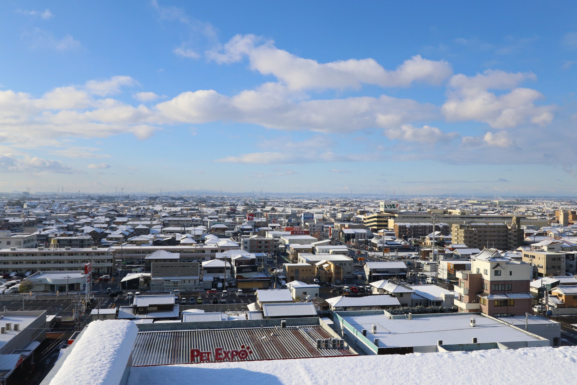 西尾市役所屋上からの風景＿冬 (1)