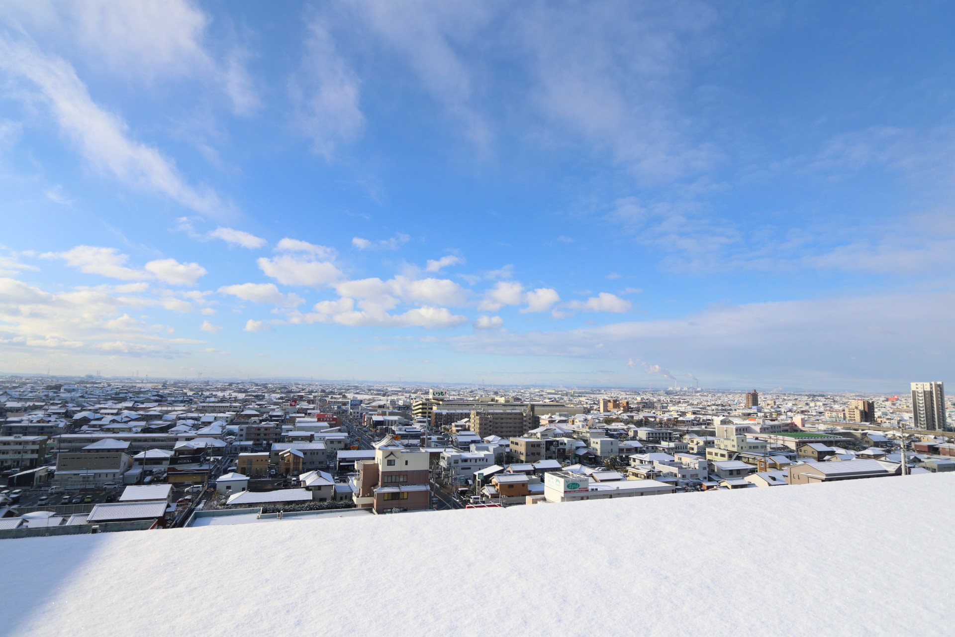 西尾市役所屋上からの風景＿冬 (2)