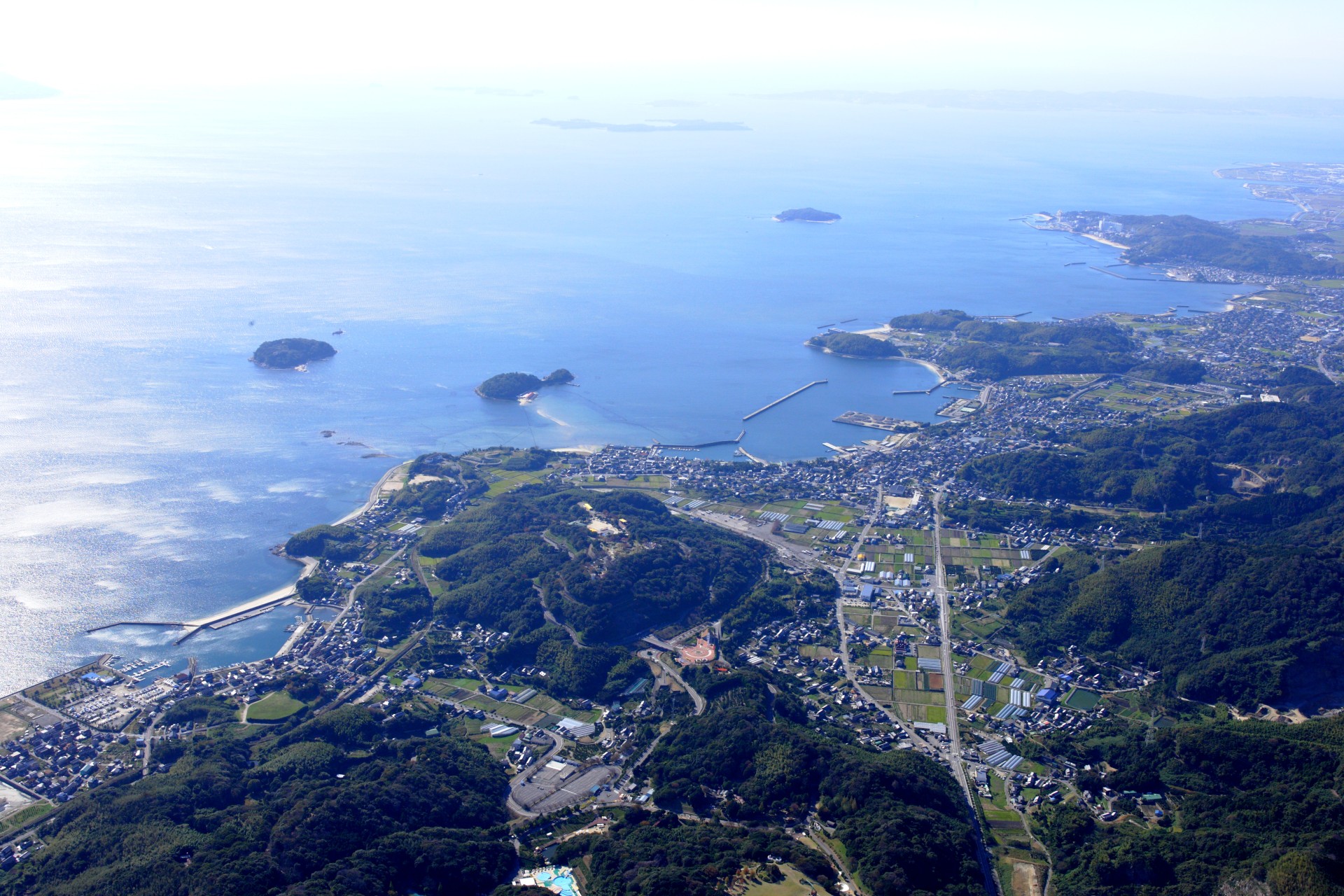 航空写真＿三河湾を望む (2)