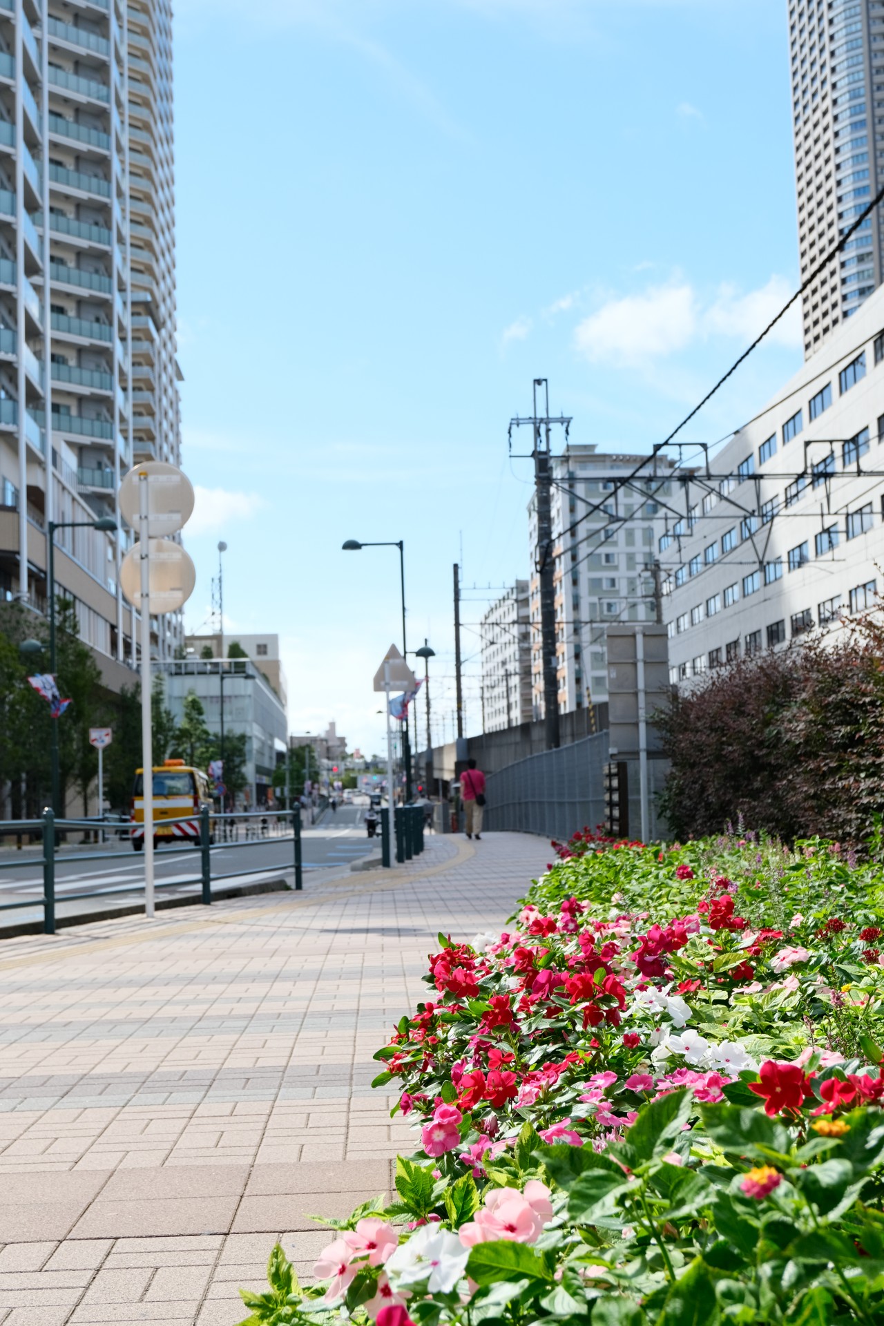 武蔵小杉駅前の花壇