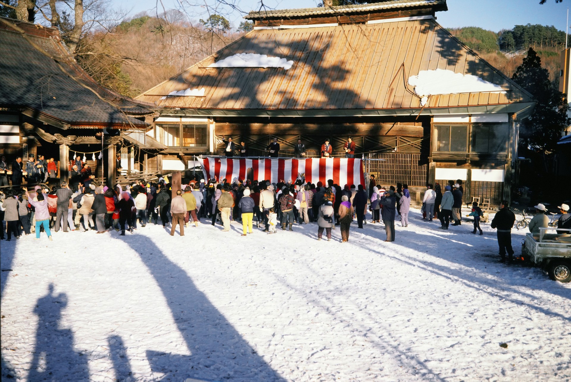 春日神社での節分豆まき①