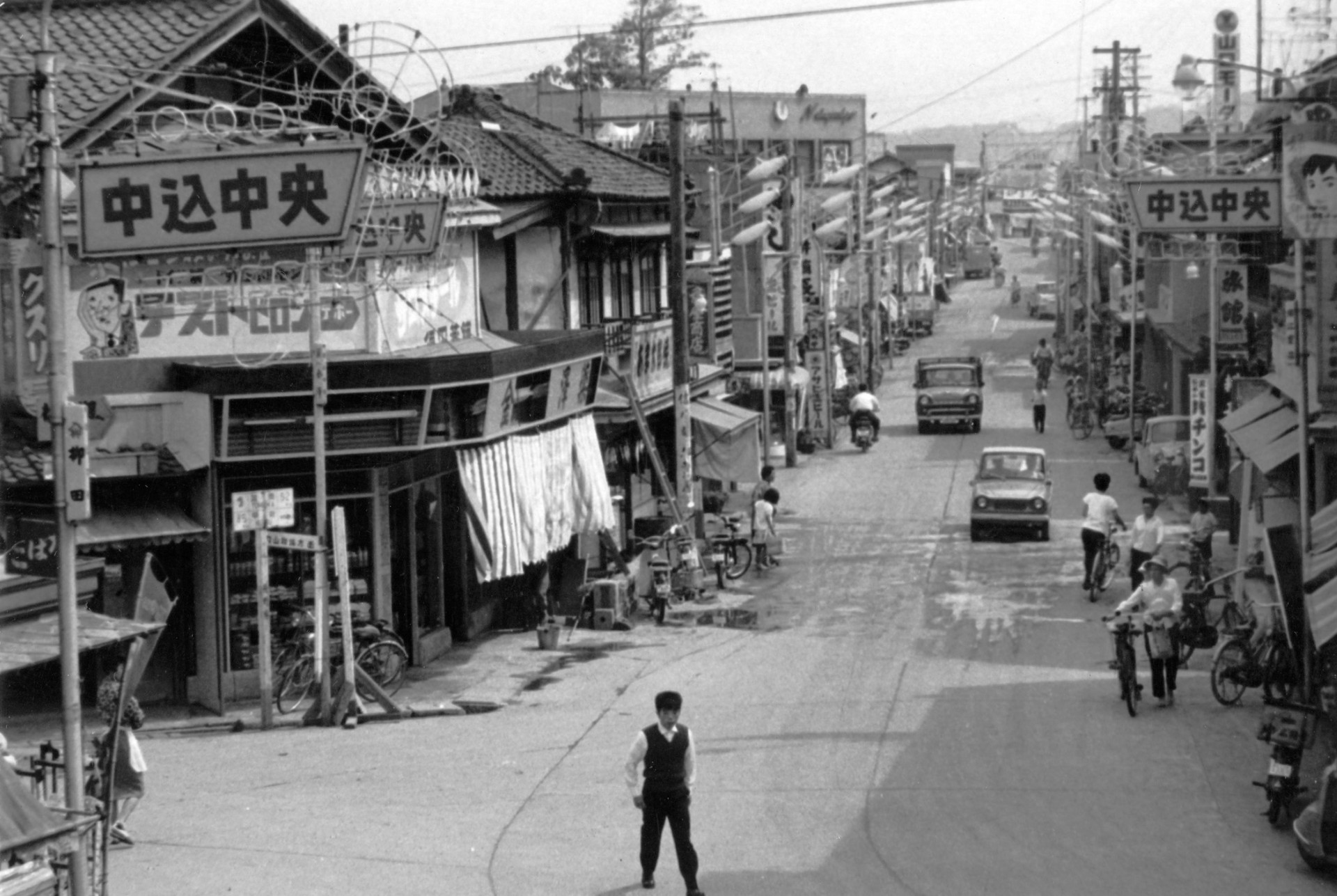 中込商店街（昭和３７年）