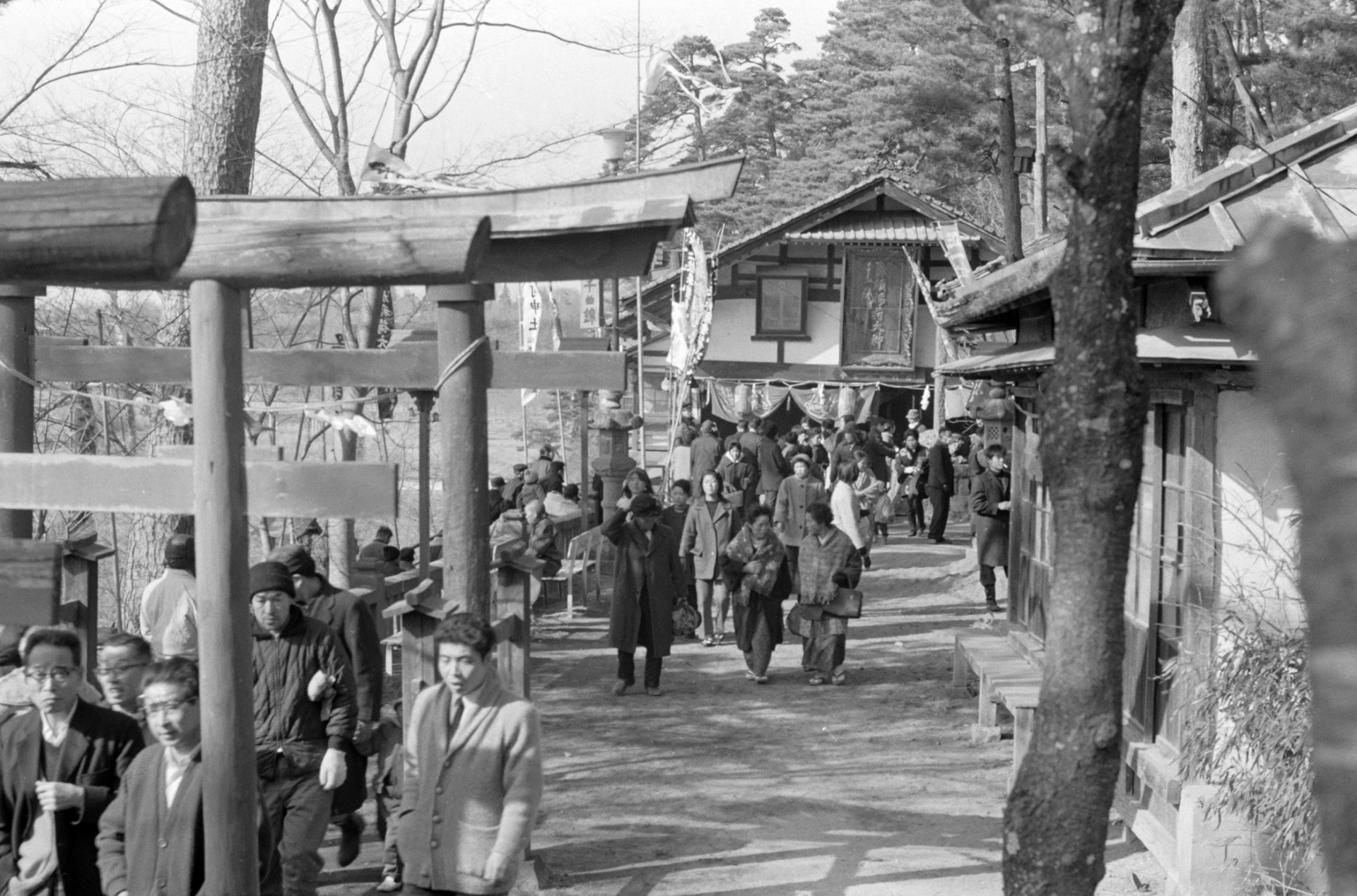 鼻顔稲荷神社の初午祭（昭和41年）