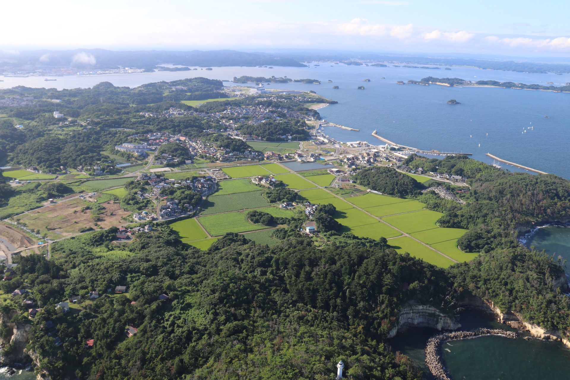 空から見た花渕浜