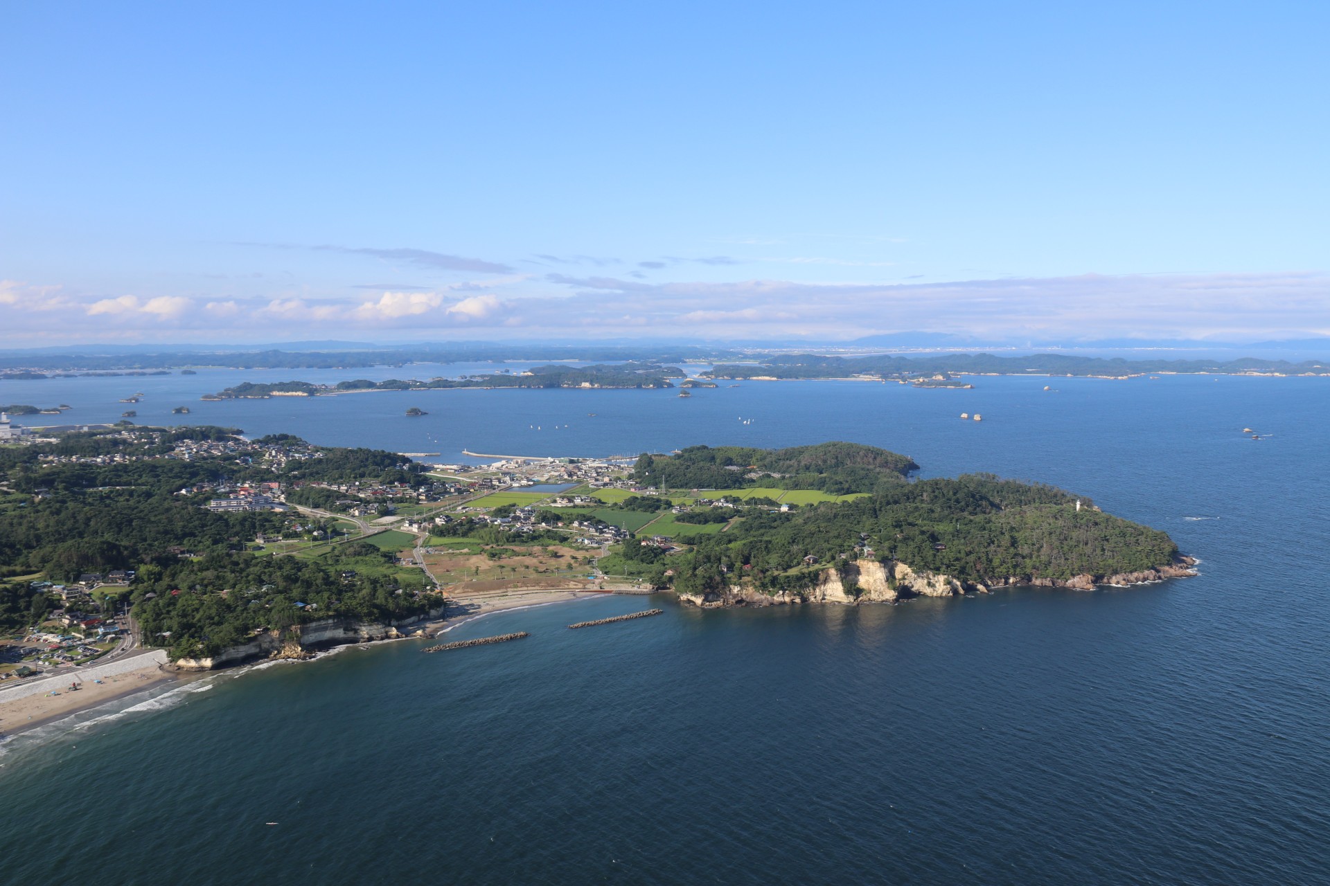 空から見た表浜