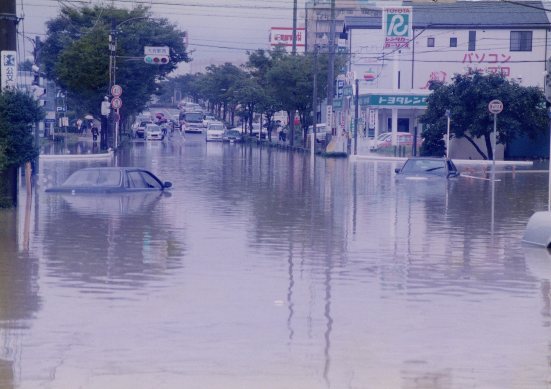 東海豪雨（大府駅西交差点）