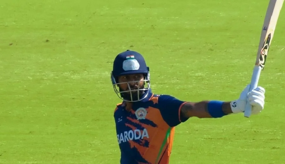 Vijay Hazare Trophy: वनडे टीम का चयन होने से पहले अक्षर, तिलक और हार्दिक के शतक, पांड्या ने एक ओवर में जड़े 5 छक्के