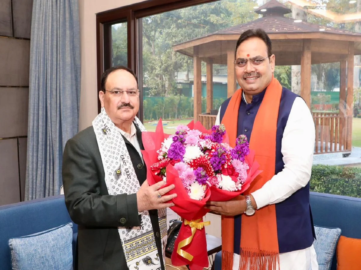 सीएम Bhajanlal ने अचानक किया दिल्ली का दौरा, भाजपा के पूर्व राष्ट्रीय अध्यक्ष नड्‌डा से की मुलाकात