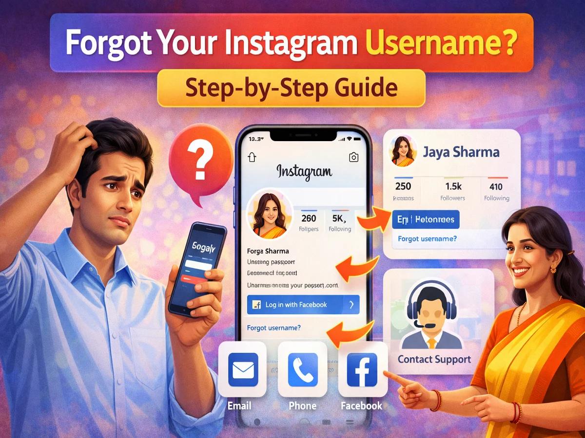 Instagram यूजरनेम भूल गए हैं? घबराएं नहीं, इन आसान तरीकों से मिनटों में वापस पाएं अपना अकाउंट