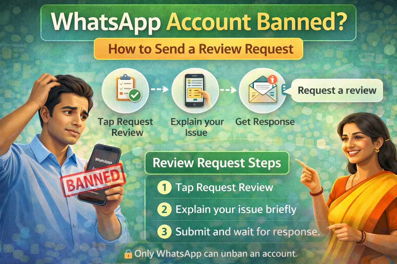 WhatsApp अकाउंट हो गया बैन? ऐसे भेजें Review Request और वापस पाएं अपना अकाउंट