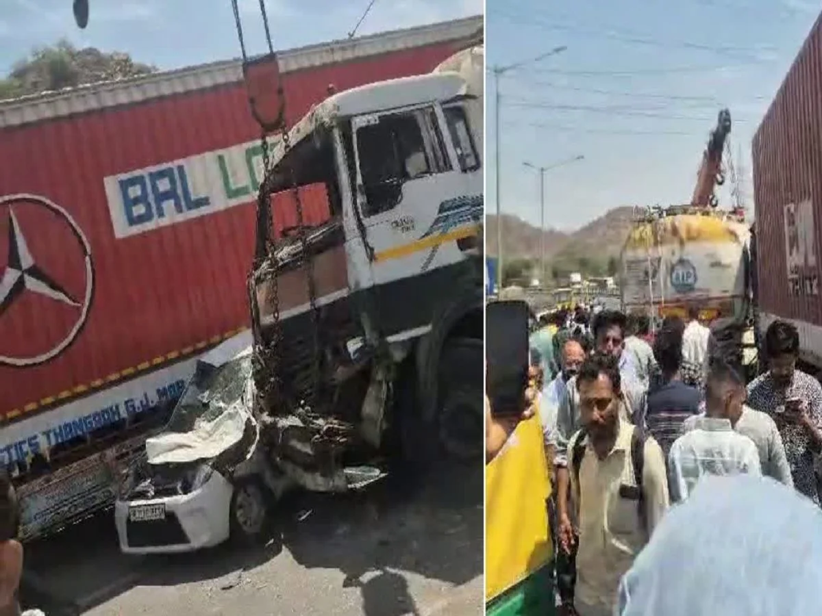  Rajasthan: उदयपुर-चित्तौड़गढ़ नेशनल हाइवे 48 पर एक के बाद एक 12 वाहन भिड़े, दो लोगों की मौत, कई घायल
