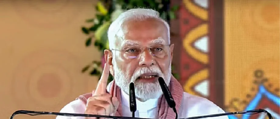 बिना नाम लिए पीएम मोदी ने साधा पाकिस्तान पर निशाना बोले- भारत का पानी, भारत के हक में बहेगा...