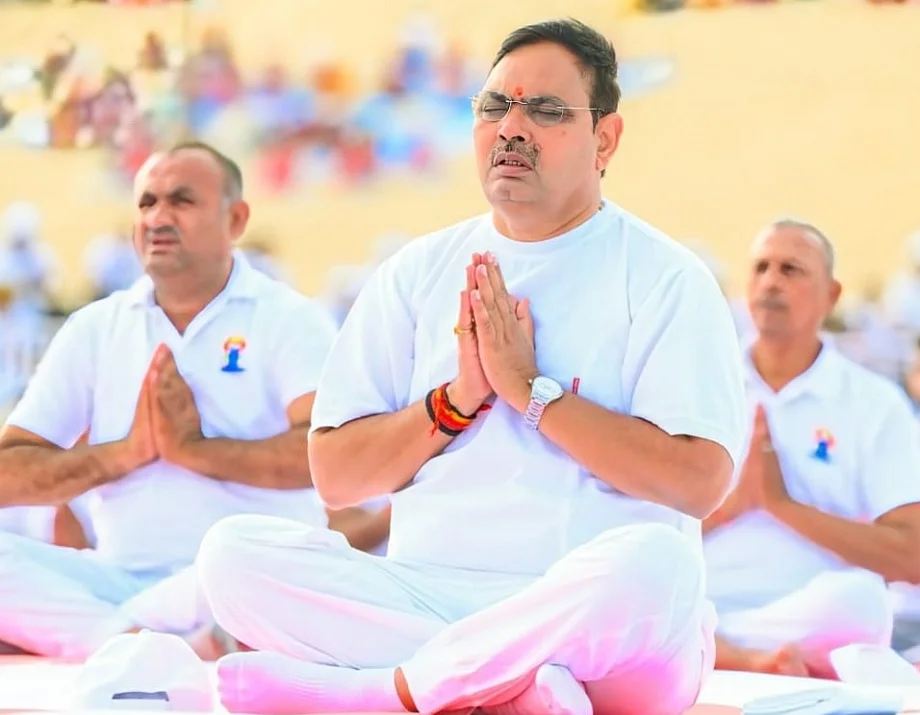 International Yoga Day: स्वस्थ जीवन की कुंजी है योग की नियमित साधना: भजनलाल 