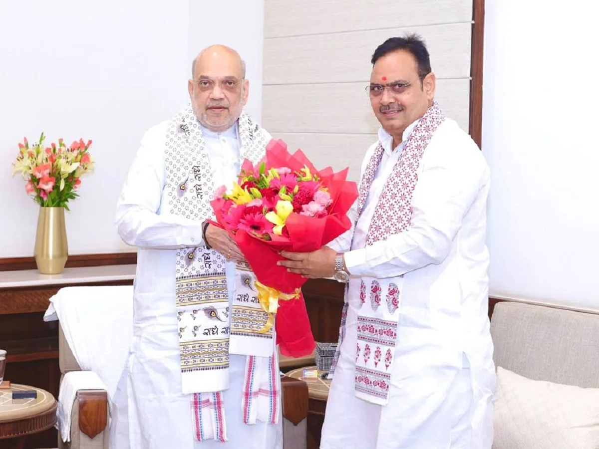 CM Bhajanlal ने अचानक की अमित शाह से मुलाकात, लग रहे हैं ये कयास