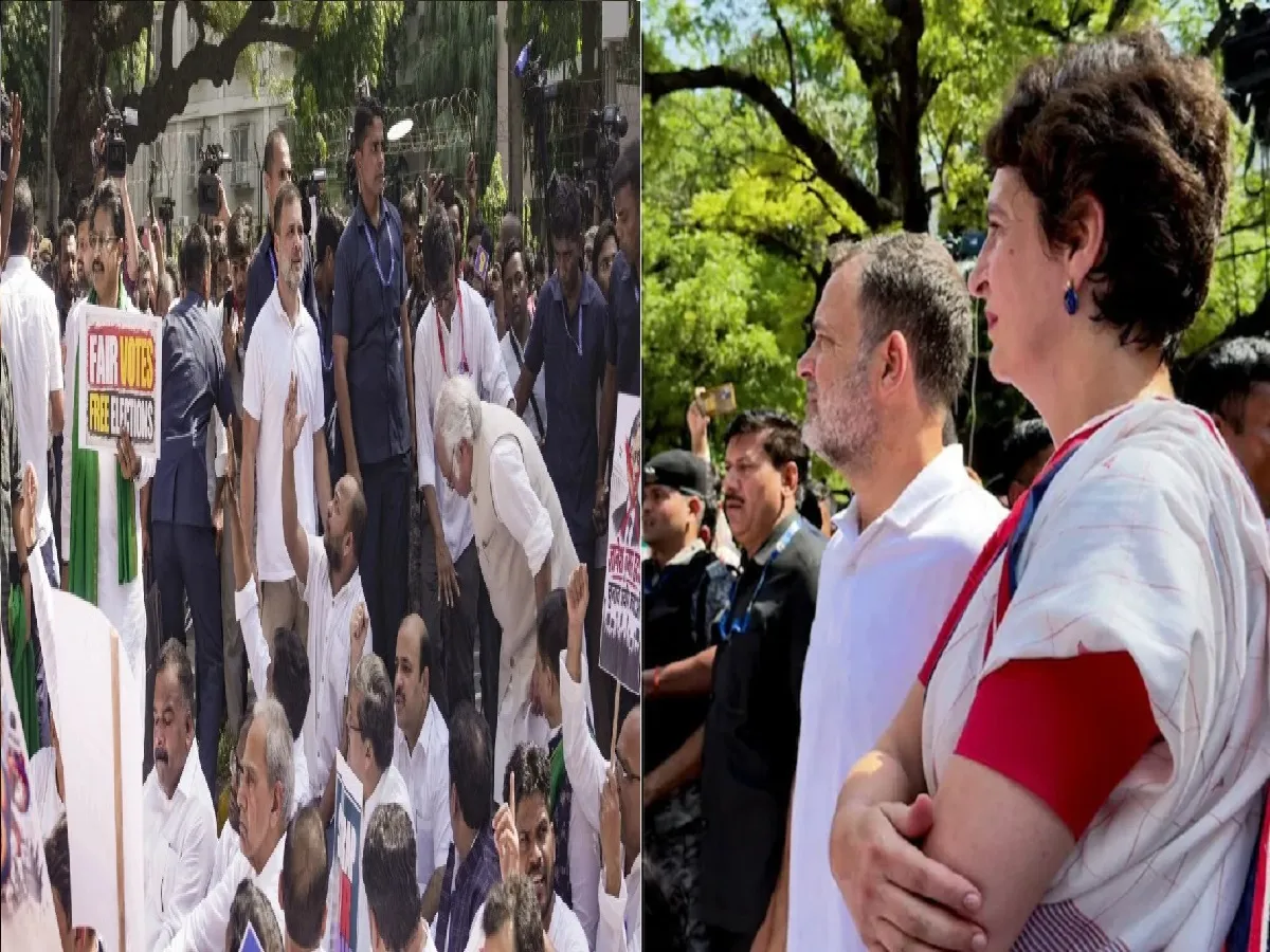 Delhi:  विपक्षी मार्च के दौरान हिरासत में लिए गए राहुल-प्रियंका, नेता प्रतिपक्ष ने कहा-चुनाव आयुक्त हमसे मुलाक़ात क्यों नहीं कर रहे | Parmarth TV