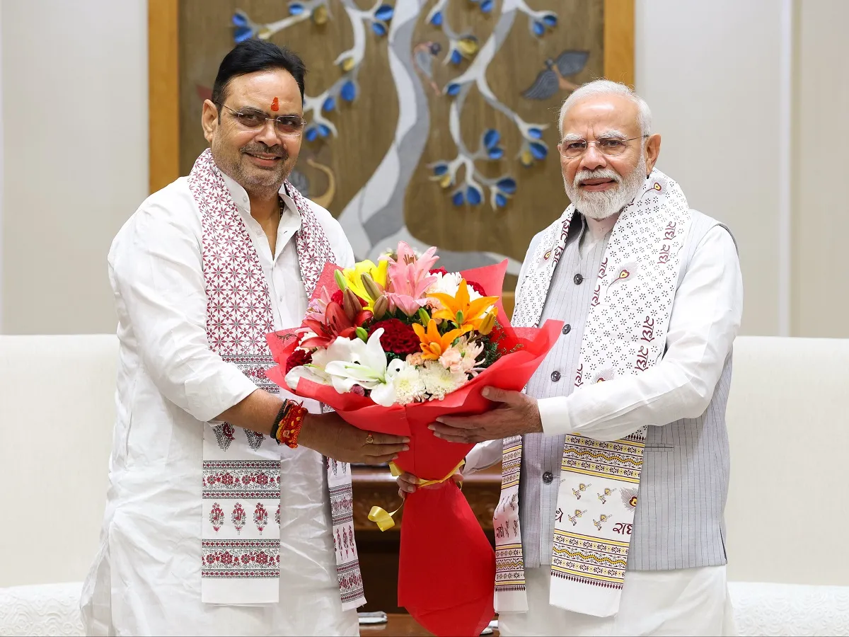 CM Bhajanlal ने अचानक पीएम नरेन्द्र मोदी से की मुलाकात, अब लग रहे हैं ये कयास | Parmarth TV CM Bhajanlal ने अचानक पीएम नरेन्द्र मोदी से की मुलाकात, अब लग रहे हैं ये कयास | Parmarth TV