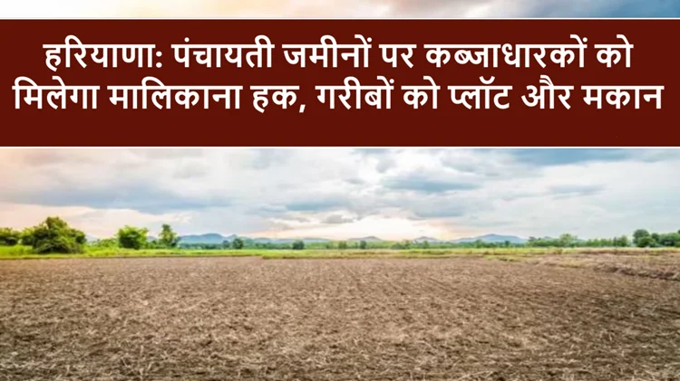 खुशखबरी: पंचायती जमीनों पर कब्जाधारकों को मिलेगा मालिकाना हक, सरकार का ऐतिहासिक फैसला 