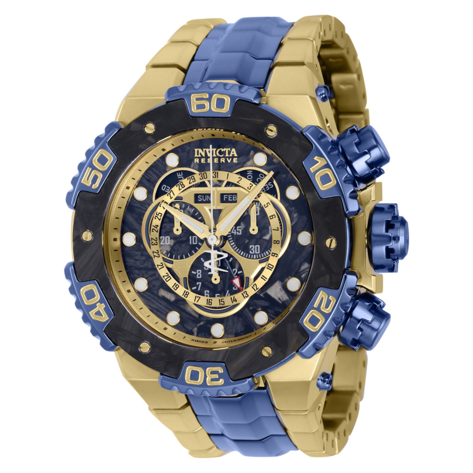 Watch Invicta 37268 Carbon Hawk Men 54.7 carbon fiber, stainless