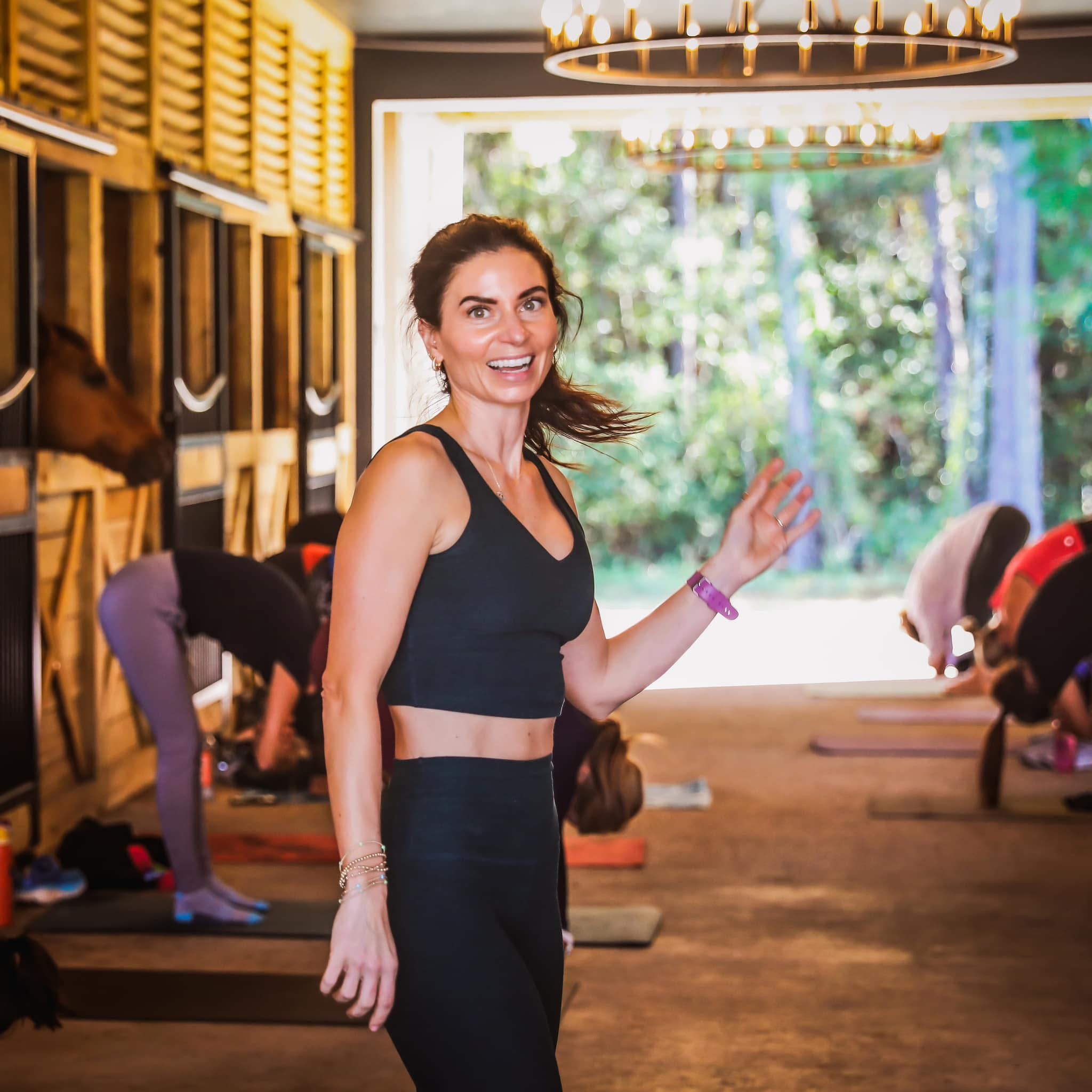 Private pilates event with ponies