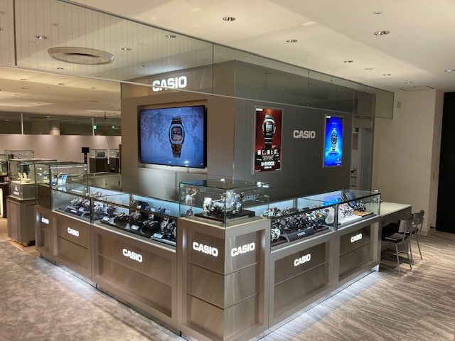昭和レトロ　文房具屋　文具屋　CASIO　カシオ　看板　店舗用非売品 松坂屋静岡店 北館2階 時計サロン | 取扱店舗検索 | CASIO