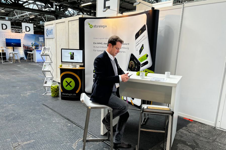 Der storelogix-Stand beim Logistics Summit.