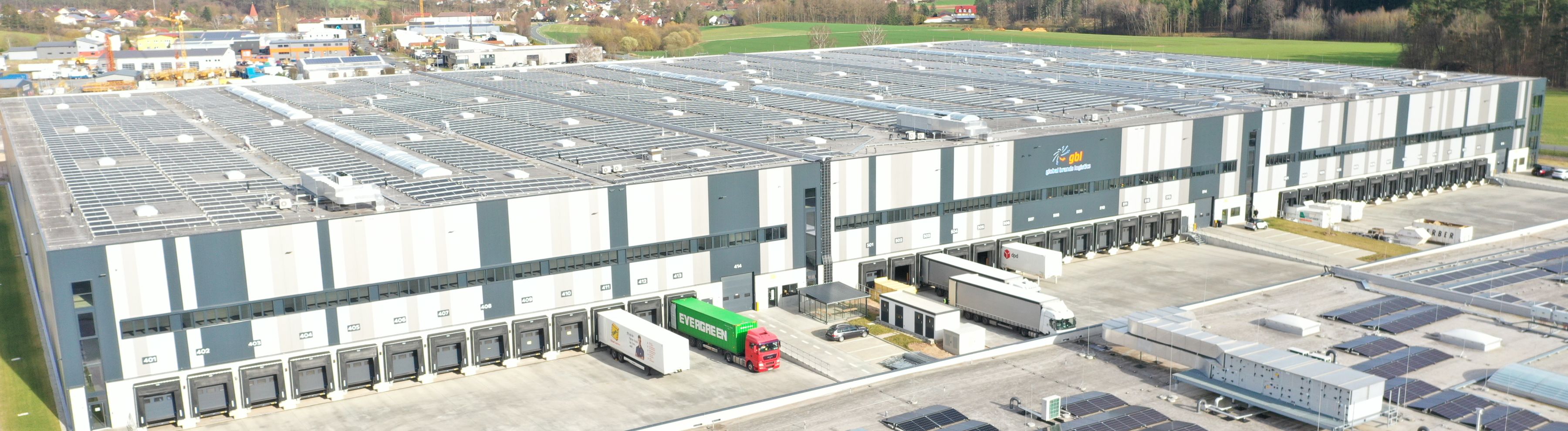 Das Lager von global brands logistics in Ansbach.