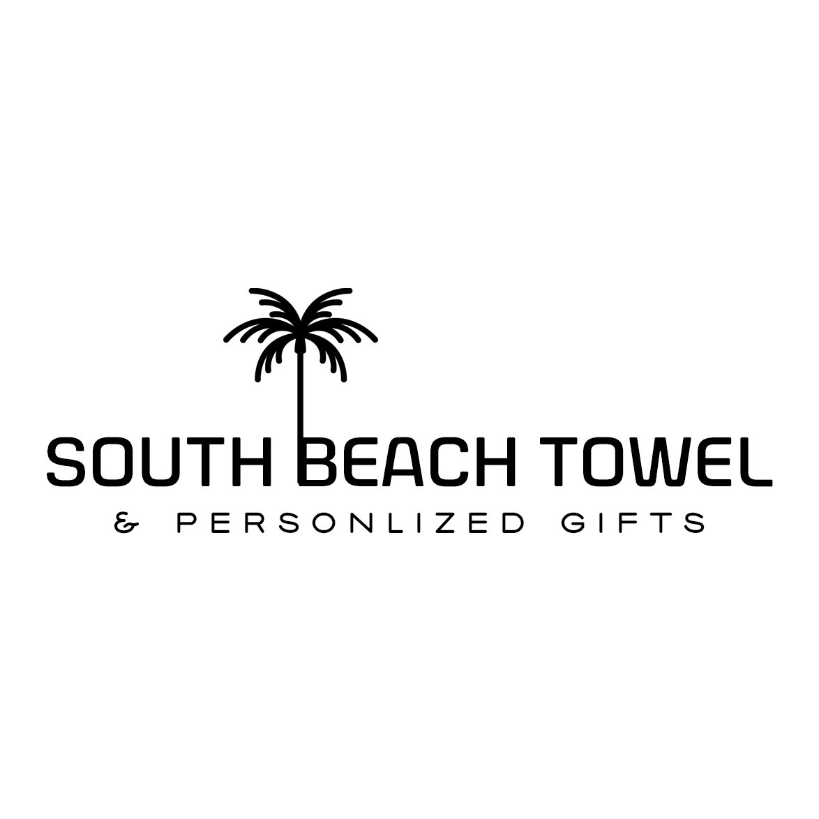 Personalized Beach Towel Set  Mr Mrs Combo Towels Palm Seven – South Beach  Towel