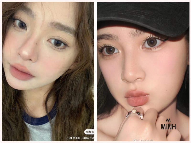 Mi tự nhiên Hàn Quốc cực kì phù hợp với người có mi ngắn và thưa