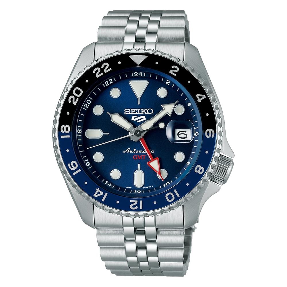 Đồng Hồ Seiko 5 Sport GMT Metal Blue / Silver [SSK003]