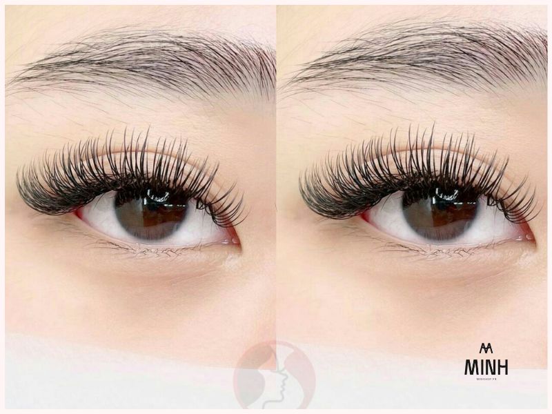 Quyến rũ với kiểu nối mi hoa hồng đen